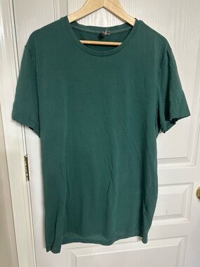 Men's ASOS Crew Neck T-Shirt in Dark Green, Size XXL